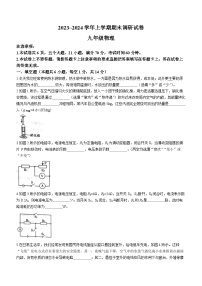 河南省平顶山市舞钢市2023-2024学年九年级上学期1月期末物理试题