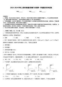 2023-2024学年上海市黄浦区物理八年级第一学期期末统考试题含答案