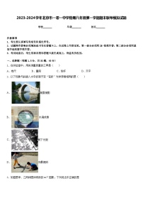 2023-2024学年北京市一零一中学物理八年级第一学期期末联考模拟试题含答案