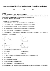 2023-2024学年四川省巴中学市平昌县物理八年级第一学期期末质量检测模拟试题含答案