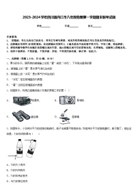 2023-2024学年四川省内江市八年级物理第一学期期末联考试题含答案