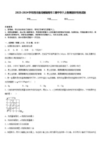 2023-2024学年四川省成都简阳市三星中学八上物理期末检测试题含答案