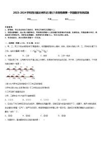 2023-2024学年四川省达州市达川区八年级物理第一学期期末检测试题含答案