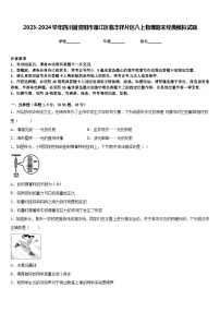 2023-2024学年四川省资阳市雁江区临丰祥片区八上物理期末经典模拟试题含答案