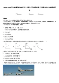2023-2024学年安徽合肥包河区四十八中学八年级物理第一学期期末综合测试模拟试题含答案