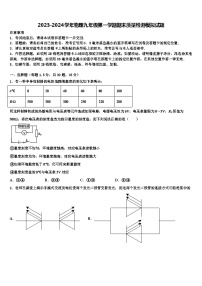 2023-2024学年物理九年级第一学期期末质量检测模拟试题