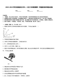 2023-2024学年安徽省安庆市九一六校八年级物理第一学期期末联考模拟试题含答案