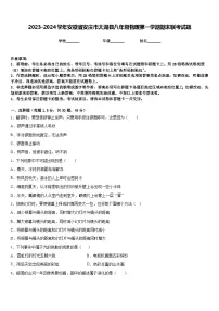 2023-2024学年安徽省安庆市太湖县八年级物理第一学期期末联考试题含答案