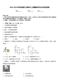 2023-2024学年安徽省十校联考八上物理期末学业水平测试试题含答案