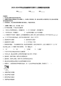 2023-2024学年山东省威海市文登市八上物理期末监测试题含答案