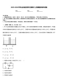 2023-2024学年山东省日照市五莲县八上物理期末联考试题含答案