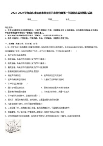 2023-2024学年山东省济南市莱芜区八年级物理第一学期期末监测模拟试题含答案