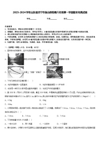 2023-2024学年山东省济宁市鱼台县物理八年级第一学期期末经典试题含答案