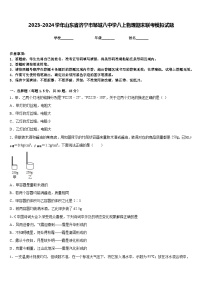 2023-2024学年山东省济宁市邹城八中学八上物理期末联考模拟试题含答案