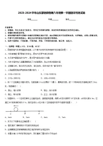 2023-2024学年山东蒙阴县物理八年级第一学期期末检测试题含答案