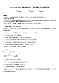 2023-2024学年广东省中学山市八上物理期末学业质量监测试题含答案