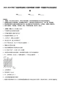 2023-2024学年广东省深圳龙岗区六校联考物理八年级第一学期期末学业质量监测试题含答案