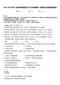2023-2024学年广东省深圳市福田区八校八年级物理第一学期期末质量跟踪监视试题含答案