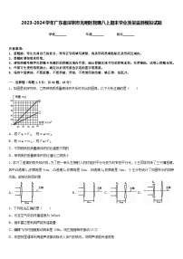 2023-2024学年广东省深圳市光明区物理八上期末学业质量监测模拟试题含答案