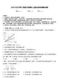 2023-2024学年广西崇左市物理八上期末达标检测模拟试题含答案