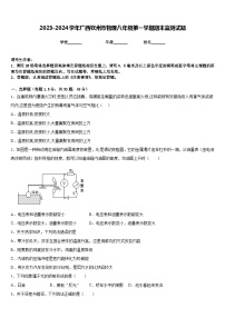 2023-2024学年广西钦州市物理八年级第一学期期末监测试题含答案
