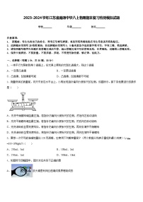 2023-2024学年江苏省南通中学八上物理期末复习检测模拟试题含答案