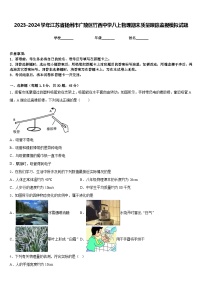 2023-2024学年江苏省扬州市广陵区竹西中学八上物理期末质量跟踪监视模拟试题含答案