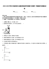 2023-2024学年江苏省苏州工业园区青剑湖学校物理八年级第一学期期末考试模拟试题含答案