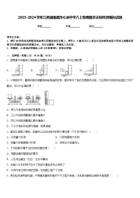 2023-2024学年江西省南昌市心远中学八上物理期末达标检测模拟试题含答案