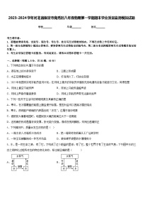 2023-2024学年河北省保定市竞秀区八年级物理第一学期期末学业质量监测模拟试题含答案