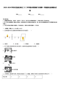 2023-2024学年河北省石家庄二十二中学重点班物理八年级第一学期期末监测模拟试题含答案