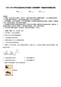 2023-2024学年河北省石家庄市栾城区八年级物理第一学期期末检测模拟试题含答案