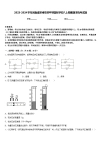 2023-2024学年河南省郑州市郑中学国际学校八上物理期末统考试题含答案