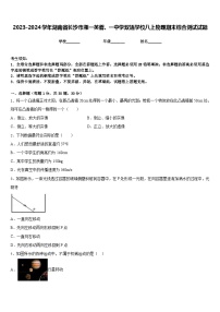 2023-2024学年湖南省长沙市湘一芙蓉、一中学双语学校八上物理期末综合测试试题含答案