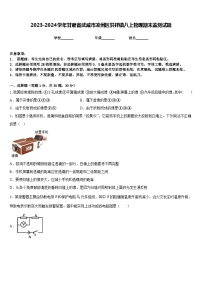 2023-2024学年甘肃省武威市凉州区洪祥镇八上物理期末监测试题含答案