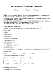 北京一零一中学2023-2024学年物理八上期末联考试题含答案