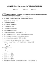 吉林省德惠市第三中学2023-2024学年八上物理期末检测模拟试题含答案