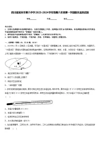四川省宜宾市第八中学2023-2024学年物理八年级第一学期期末监测试题含答案