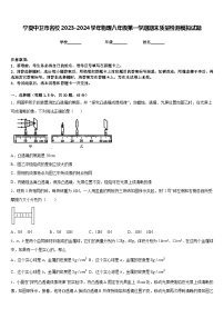 宁夏中卫市名校2023-2024学年物理八年级第一学期期末质量检测模拟试题含答案