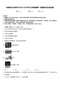 安徽省安庆市四中学2023-2024学年八年级物理第一学期期末综合测试试题含答案