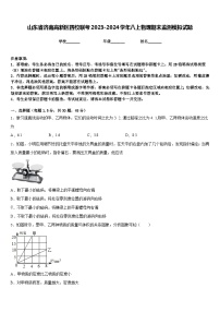 山东省济南高新区四校联考2023-2024学年八上物理期末监测模拟试题含答案