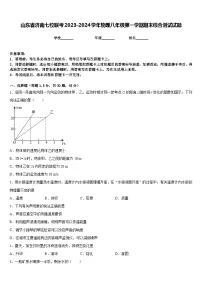 山东省济南七校联考2023-2024学年物理八年级第一学期期末综合测试试题含答案