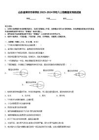 山东省潍坊市寒亭区2023-2024学年八上物理期末预测试题含答案