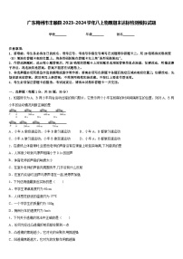 广东梅州市丰顺县2023-2024学年八上物理期末达标检测模拟试题含答案