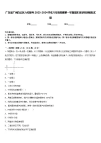 广东省广州白云区六校联考2023-2024学年八年级物理第一学期期末质量检测模拟试题含答案