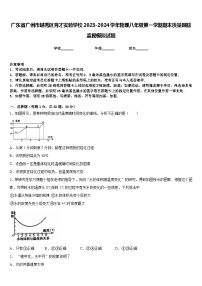 广东省广州市越秀区育才实验学校2023-2024学年物理八年级第一学期期末质量跟踪监视模拟试题含答案