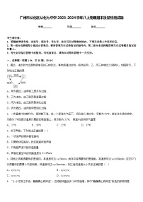 广州市从化区从化七中学2023-2024学年八上物理期末质量检测试题含答案