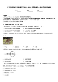 广西柳州市城中区龙城中学2023-2024学年物理八上期末达标测试试题含答案