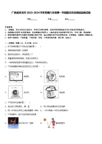 广西省来宾市2023-2024学年物理八年级第一学期期末质量跟踪监视试题含答案