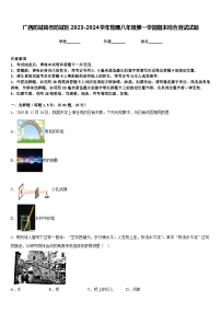 广西防城岗市防城区2023-2024学年物理八年级第一学期期末综合测试试题含答案